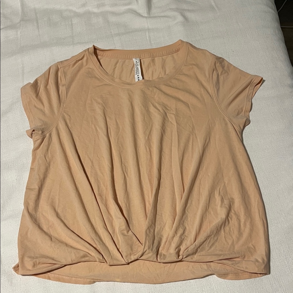 lululemon athletica Apricot Short Sleeve Tee